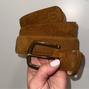 Tecovas men’s suede leather belt - size 38